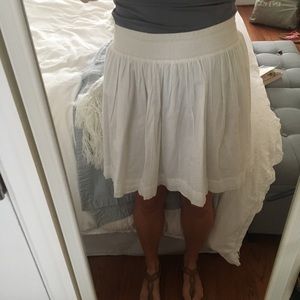 White Elastic Waist Size 8 Banana Republic Skirt